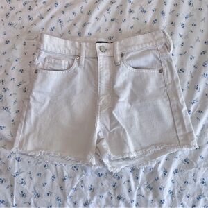 BANANA REPUBLIC white denim shorts